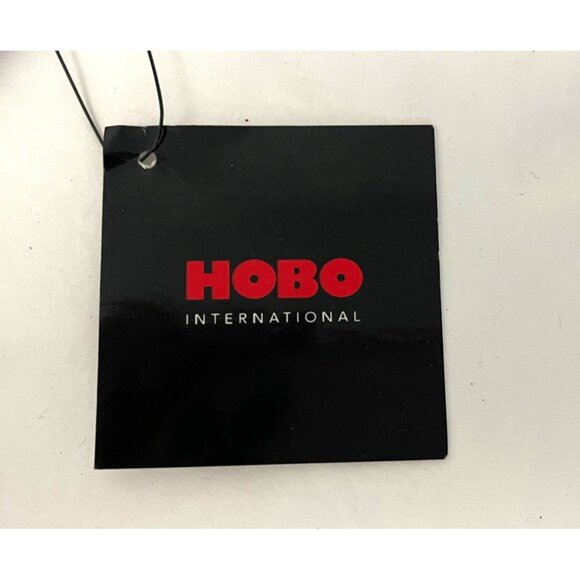 Hobo International Black & Cream Leather Clutch With Snap & Zip Closures - Picture 6 of 9